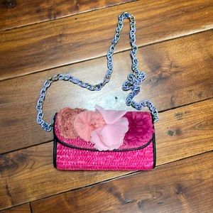 Betsy Johnson straw bag